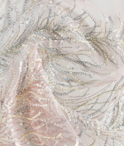 Nadia Sequins Embroidery Fabric (N-21549)