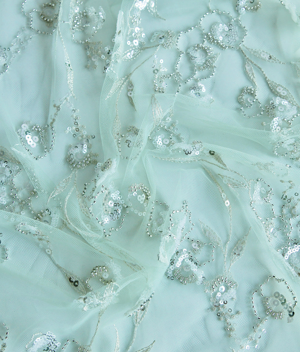 Kaylee Floral Embroidery Fabric (N-XRD-048B)