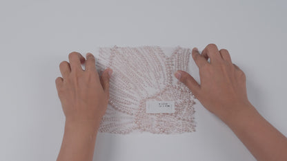 Net Allover Pearl Embroidered Floral Fabric